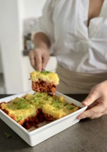 Hearty lentil Moussaka
